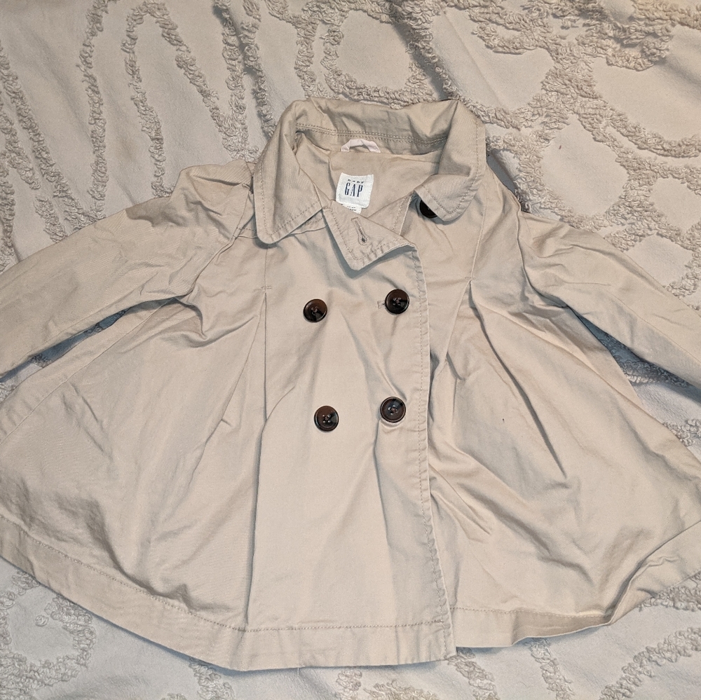 GAP beige toddler trench coat